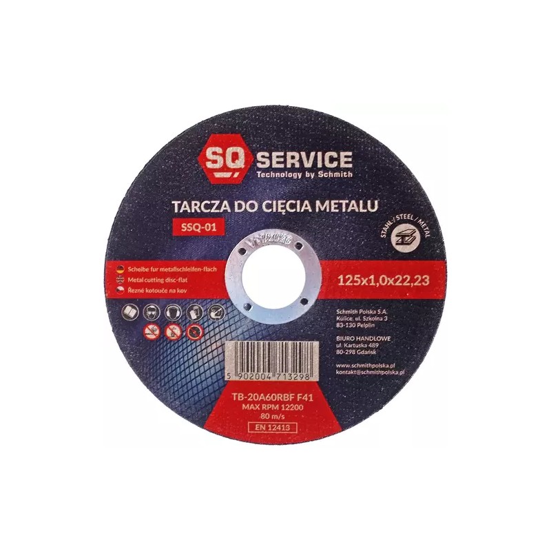 TARCZA DO CIĘCIA METALU 125x1.0 SQ