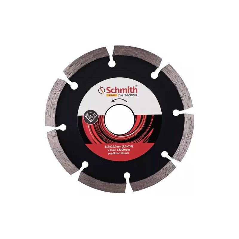 TARCZA DIAMENTOWA SEGMENTOWA 115x22,2x2.0