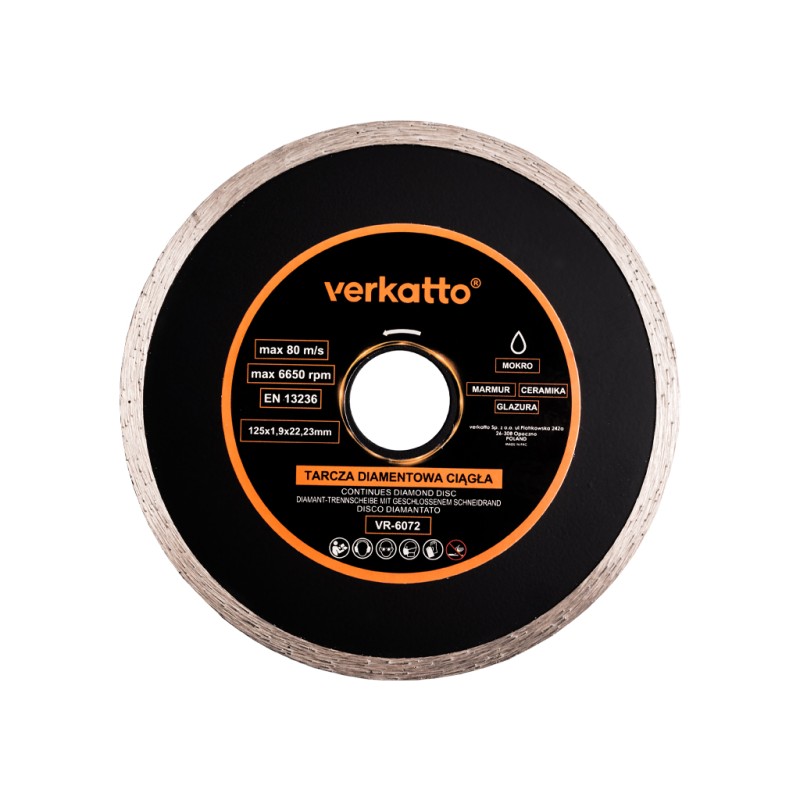 TARCZA DIAMENTOWA 125 mm CERAMIKA,GLAZURA,MARMUR