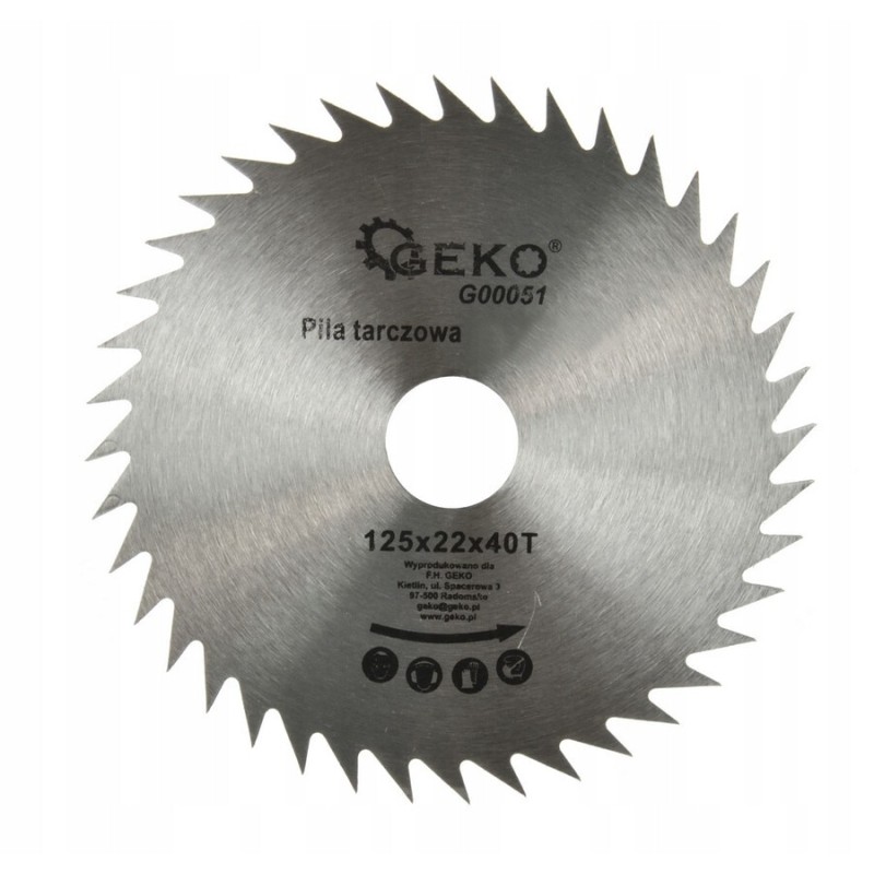 TARCZA DO DREWNA WIDIOWA 125x22 40 ZĘBÓW