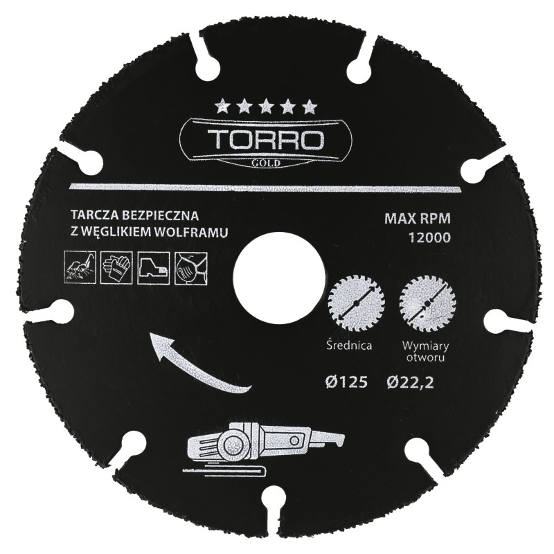 TARCZA BEZPIECZNA DO TWORZYW 125MM