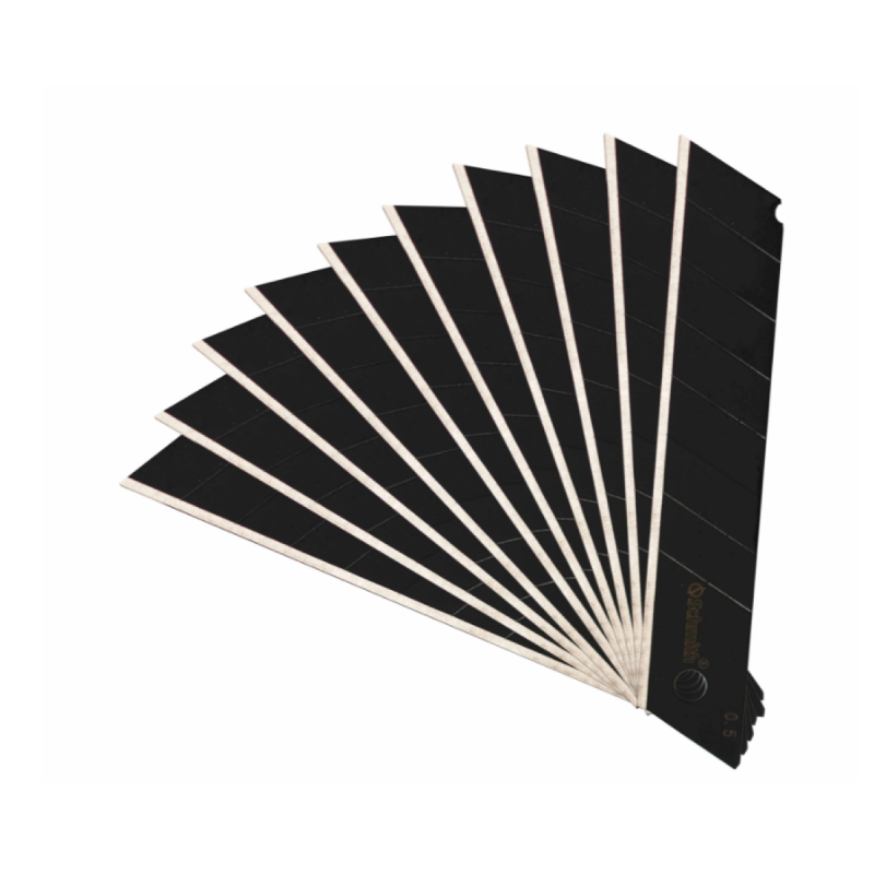 OSTRZA ŁAMANE CZARNE 18mm 10 SZT