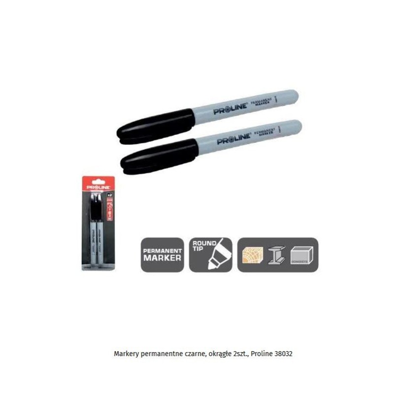 MARKERY PERM.CZARNE 2 SZT