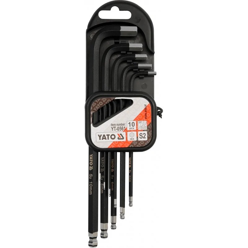 KLUCZE SZEŚCIOKĄTNE 1,27-10mm ZESTAW 9szt.