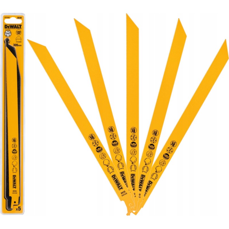 BRZESZCZOT DO PILAREK SZABLOWYCH ZE STALI KOBALT. 305MM DEWALT