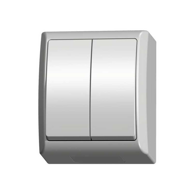 FALA ŁĄCZNIK BIAŁY ŁNH-2H/00 ŚWIECZNIKOWY HERMETYCZNY IP44